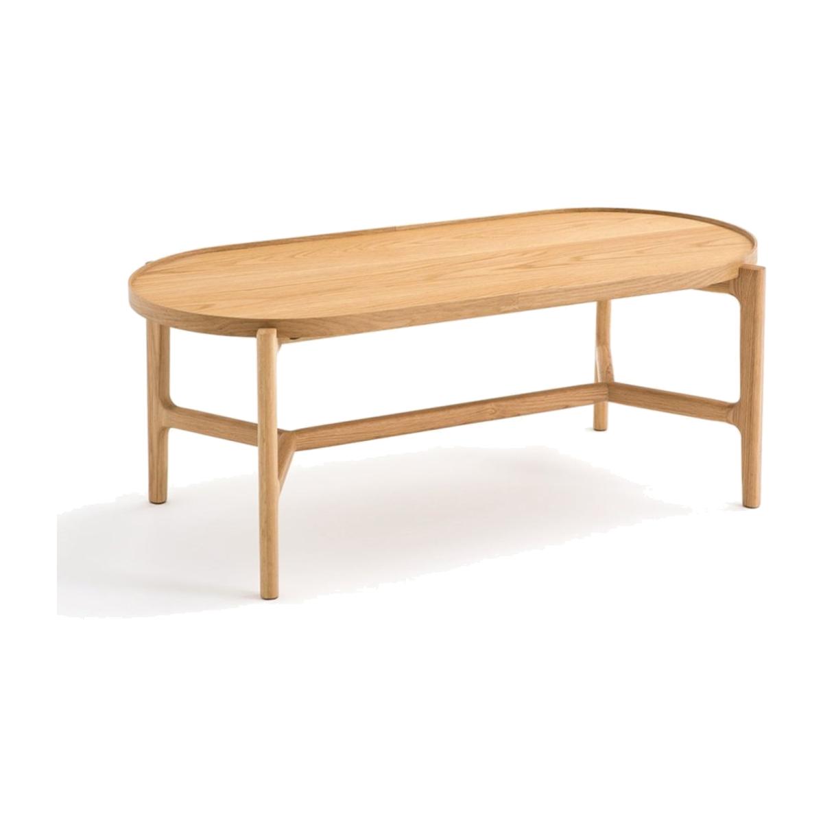 Cree Oval Coffee Table, Light Wood – image 1