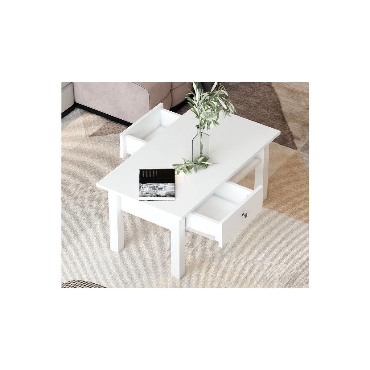Lisboa Coffee Table, White – image 2