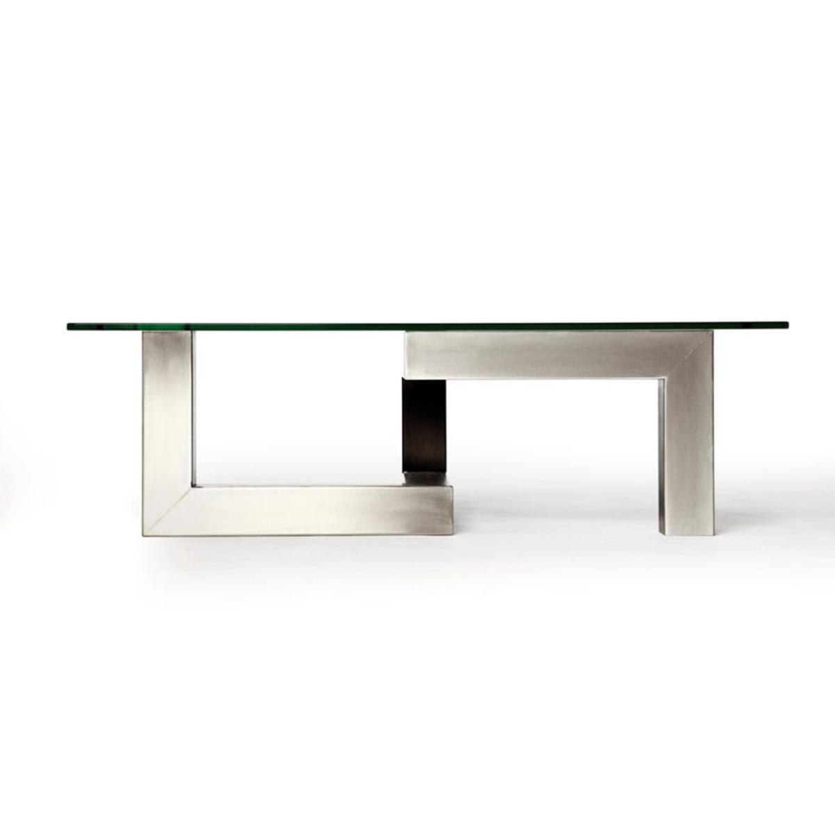Berta Coffee Table, Silver – image 2