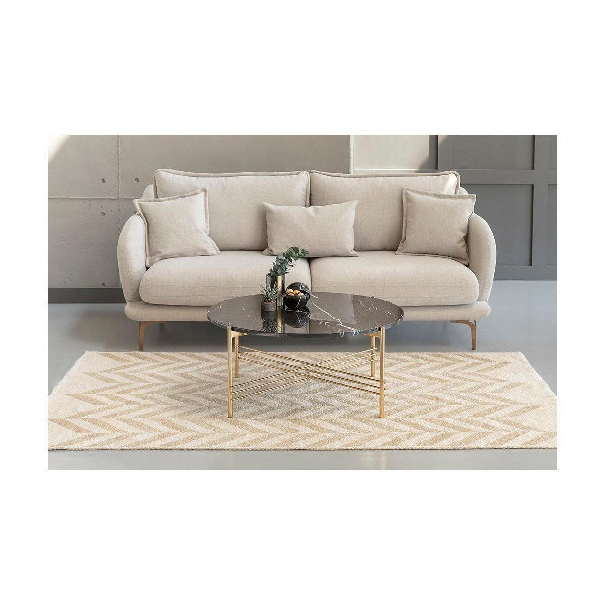 Ani Coffee Table, Black & Gold – image 4