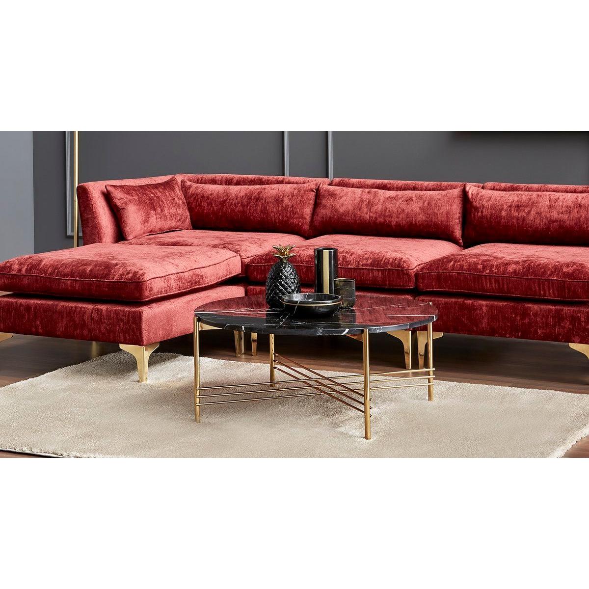 Ani Coffee Table, Black & Gold – image 1