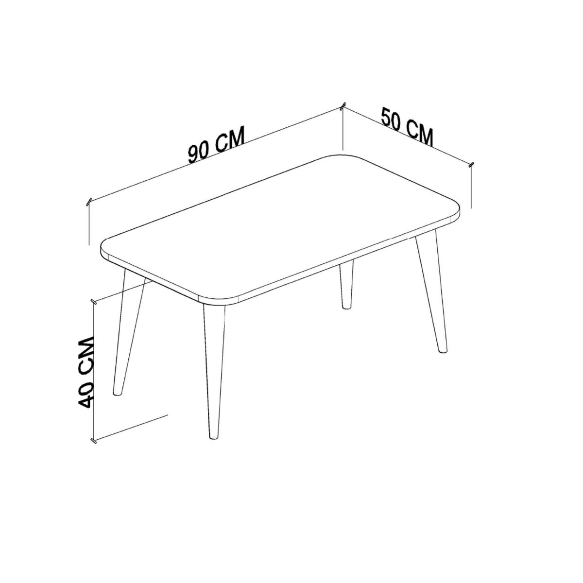 Casares Coffee Table, Walnut – image 3