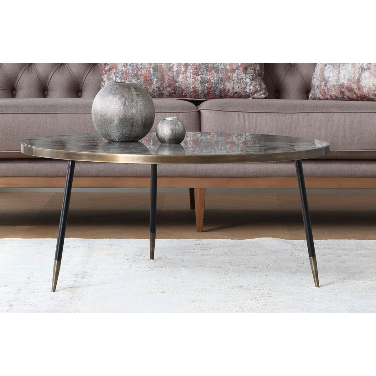 Tau Marble Coffee Table, Grey – image 3