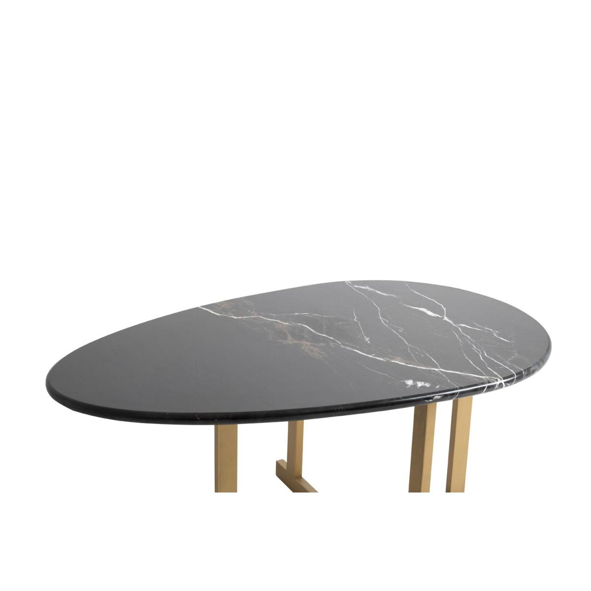Gigi Marble Coffee Table, Black – image 4