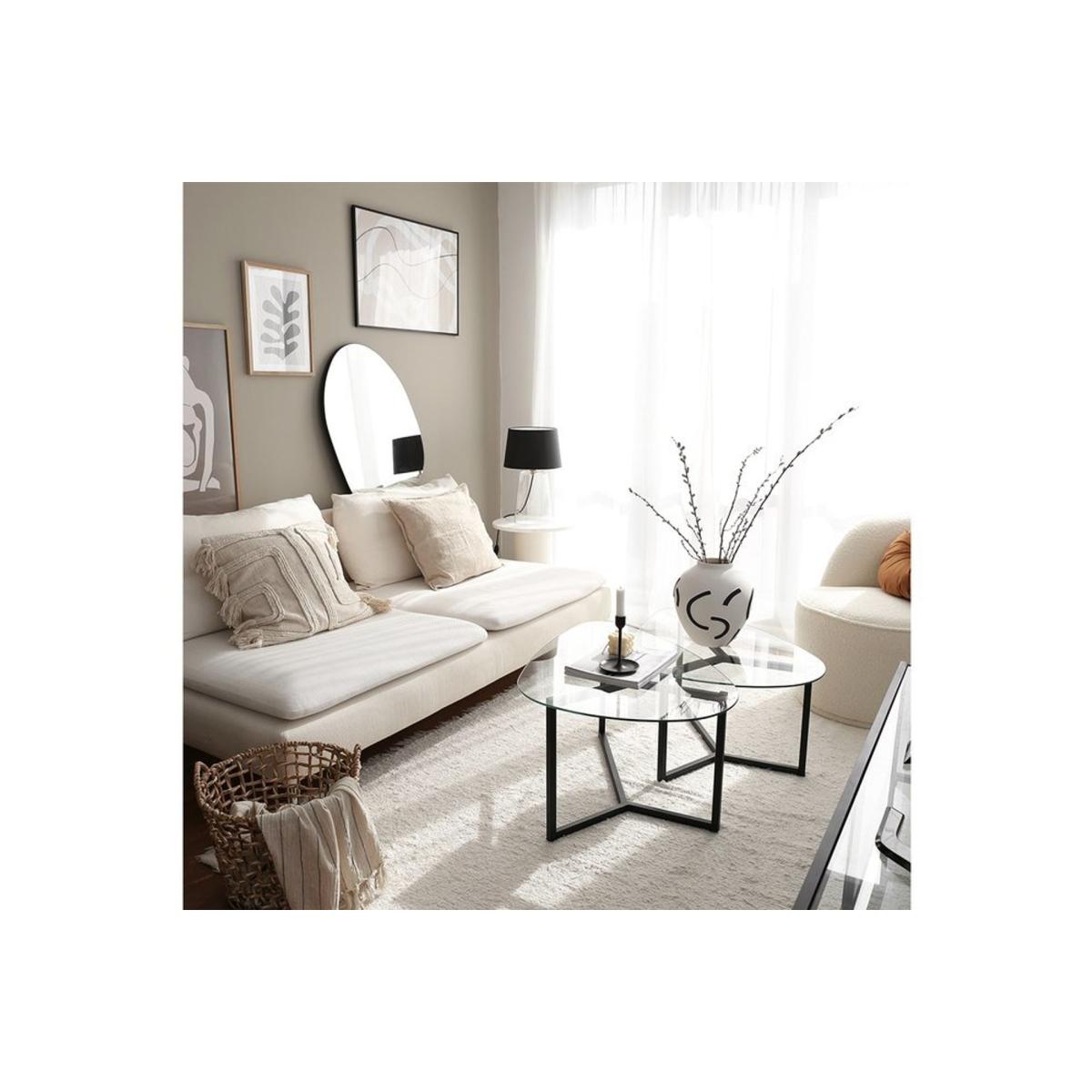 Neostill Bellisimo 2 Piece Coffee Table, Black – image 2