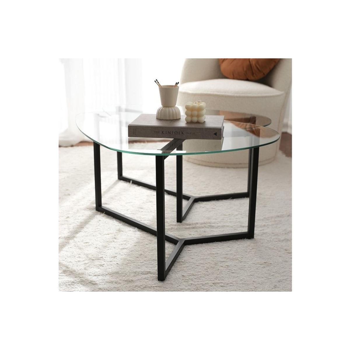 Neostill Bellisimo 2 Piece Coffee Table, Black – image 3