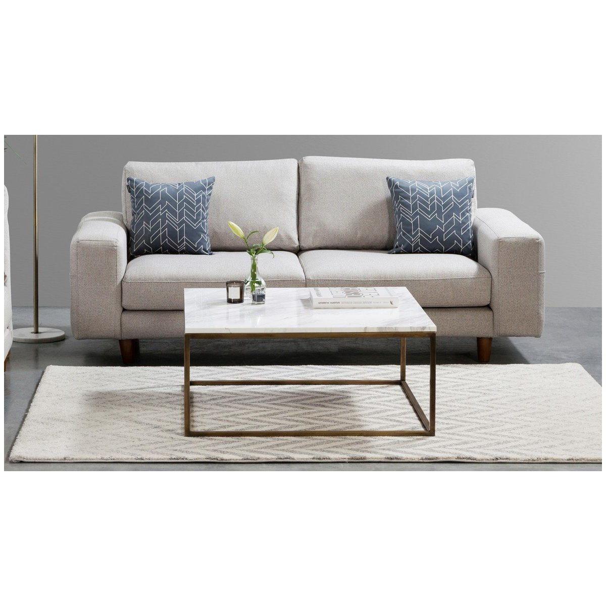 Astoria Marble Coffee Table, White – image 3