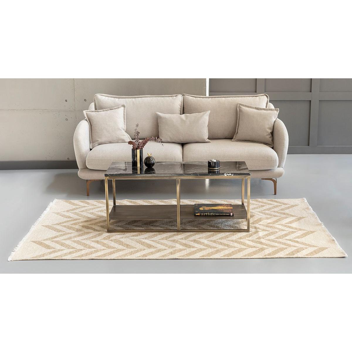 Ulla Coffee Table, Black & Vintage Gold – image 5