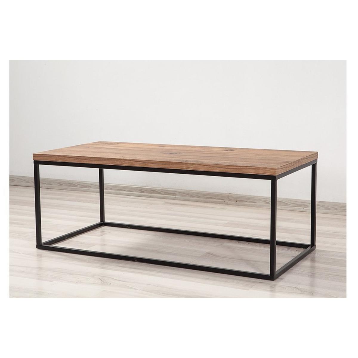 Quantum Coffee Table, Dark Wood & Black – image 2