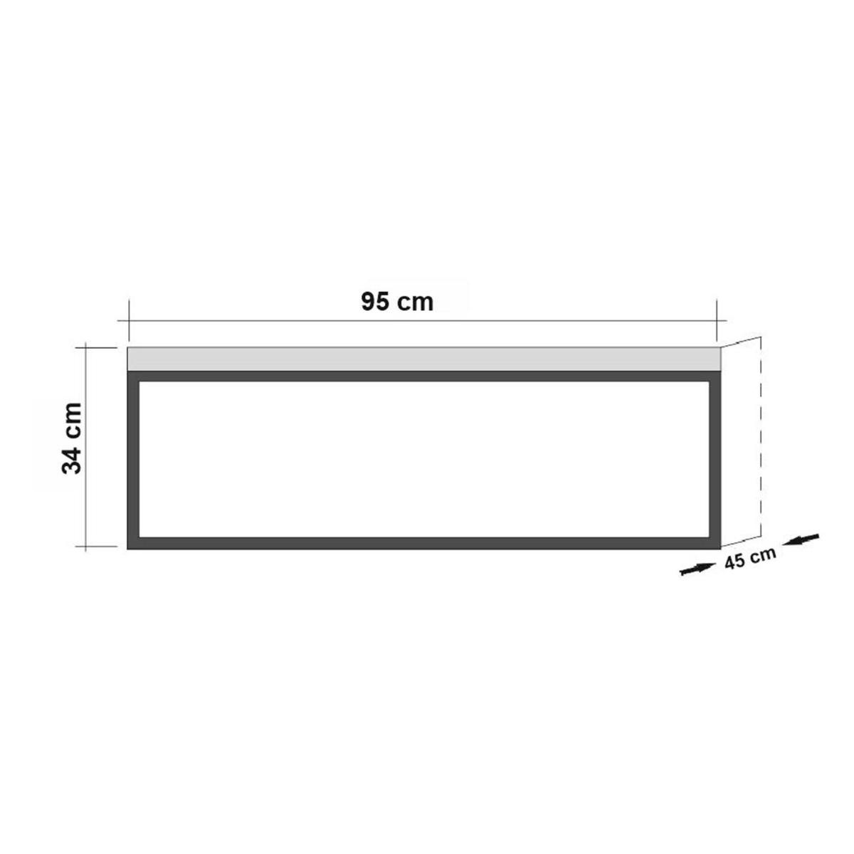 Quantum Coffee Table, Dark Wood & Black – image 3