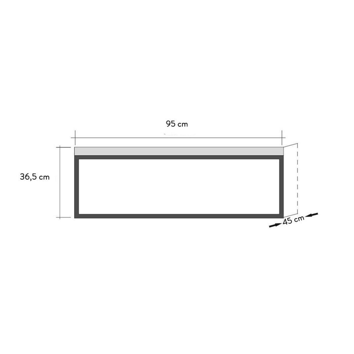 Quantum Coffee Table, Dark Wood & Black – image 4