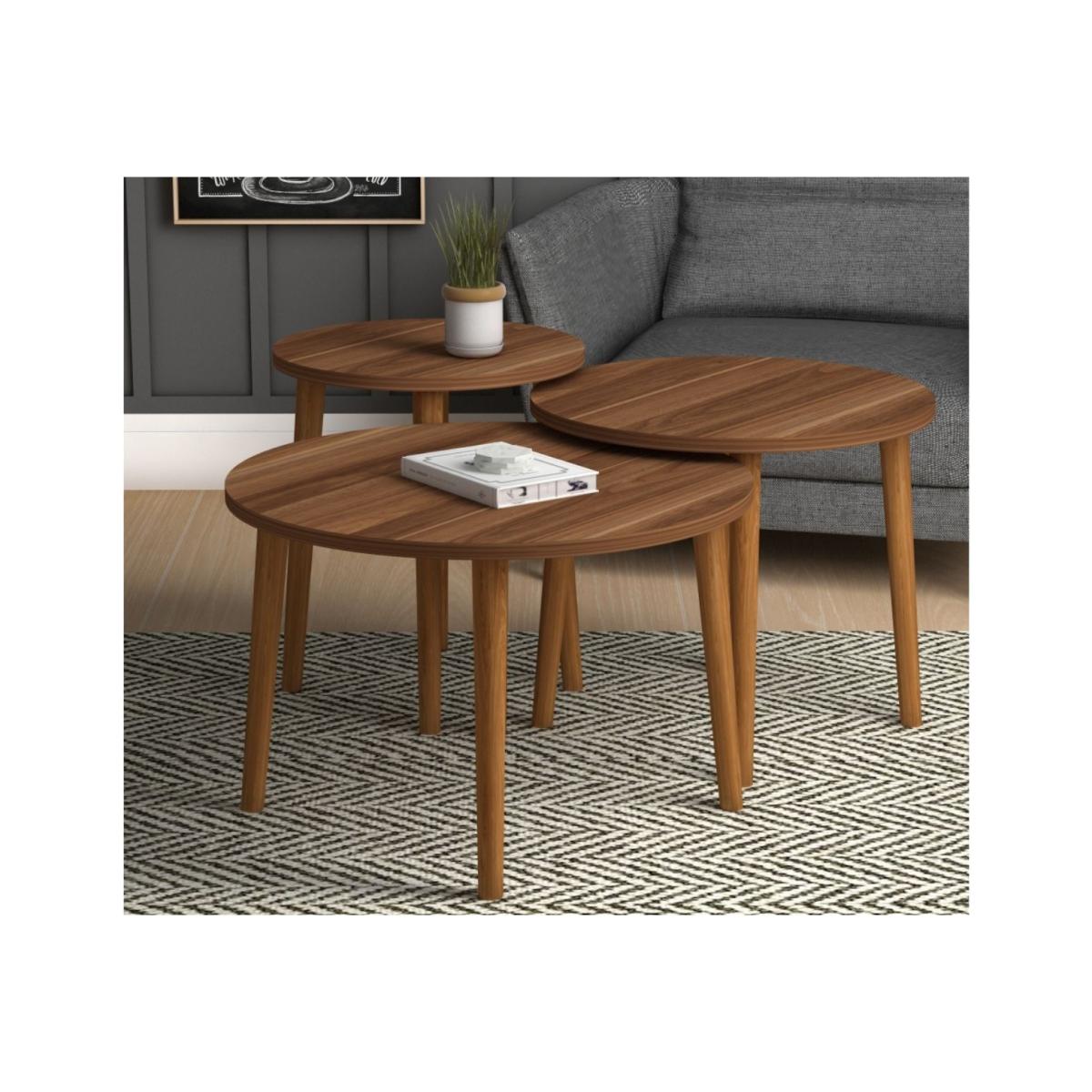 Rome 3 Piece Coffee Table Set – image 1