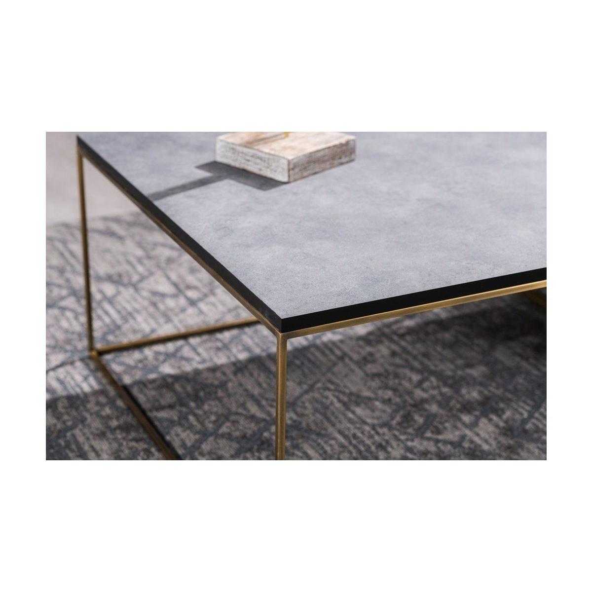 Corset Coffee Table, Grey & Gold – image 5