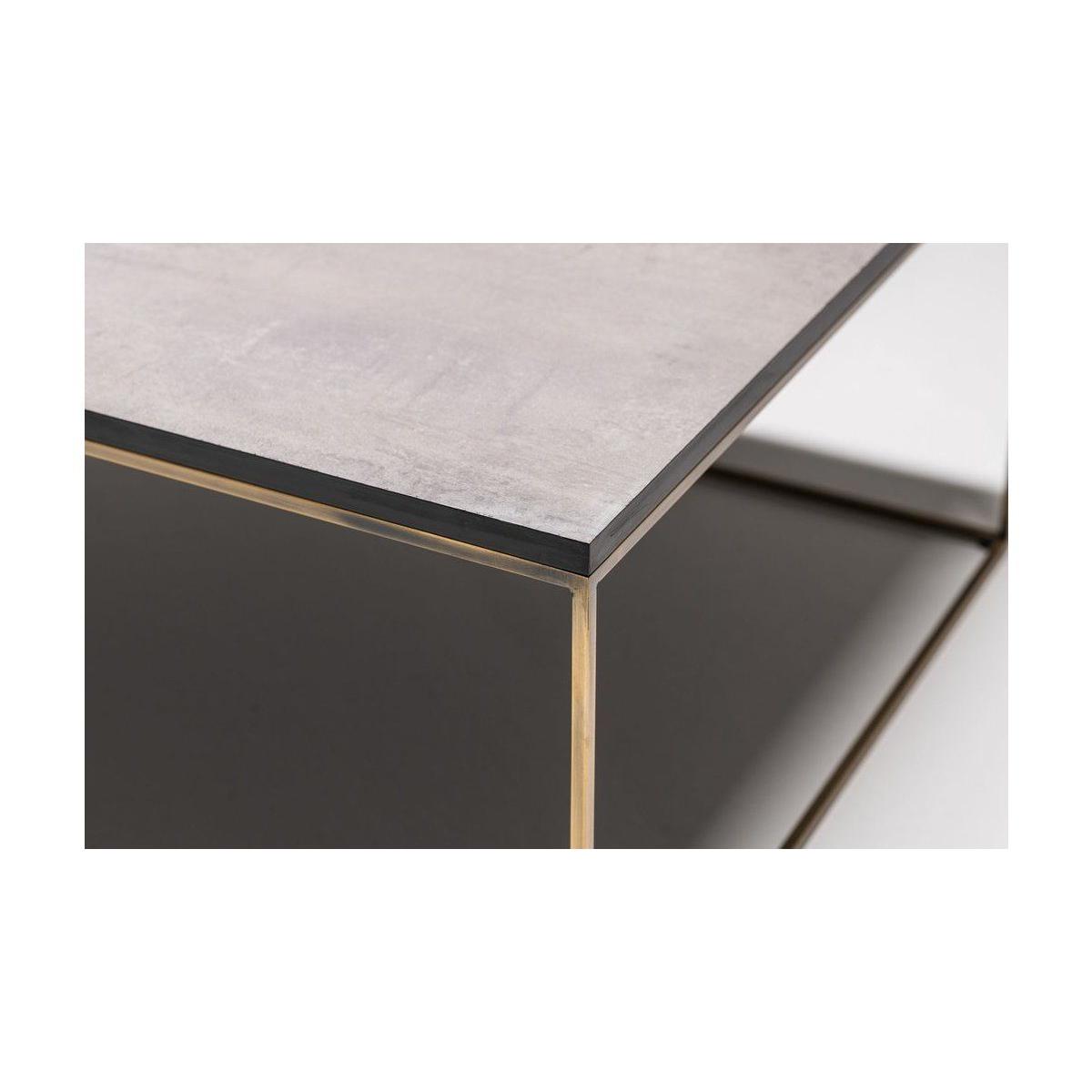 Corset Coffee Table, Grey & Gold – image 8
