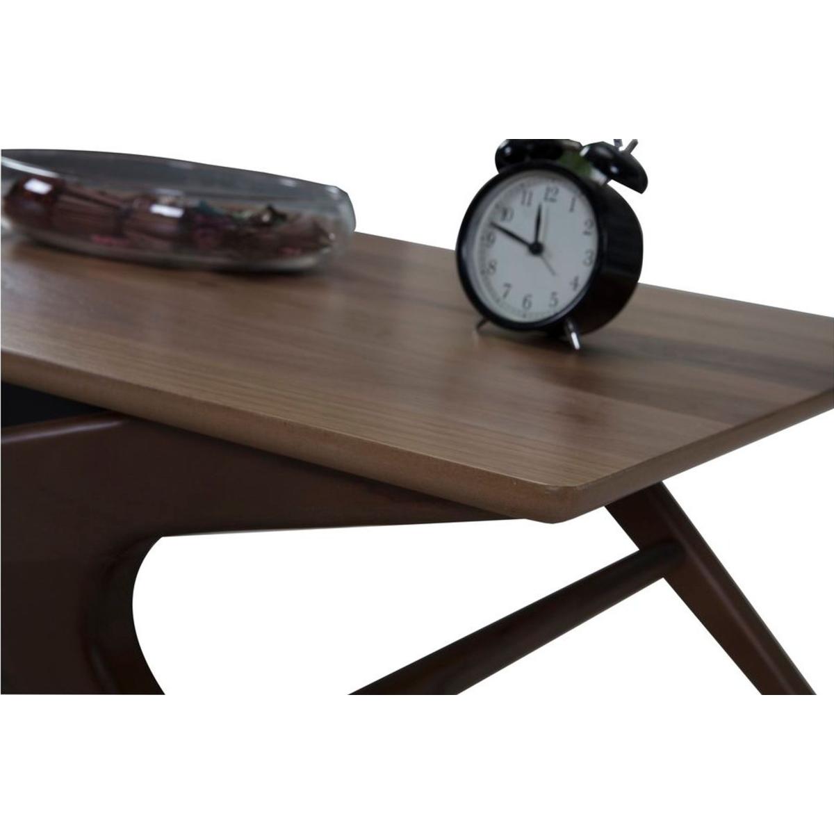 Oslo Coffee Table, Walnut & Grey – image 2