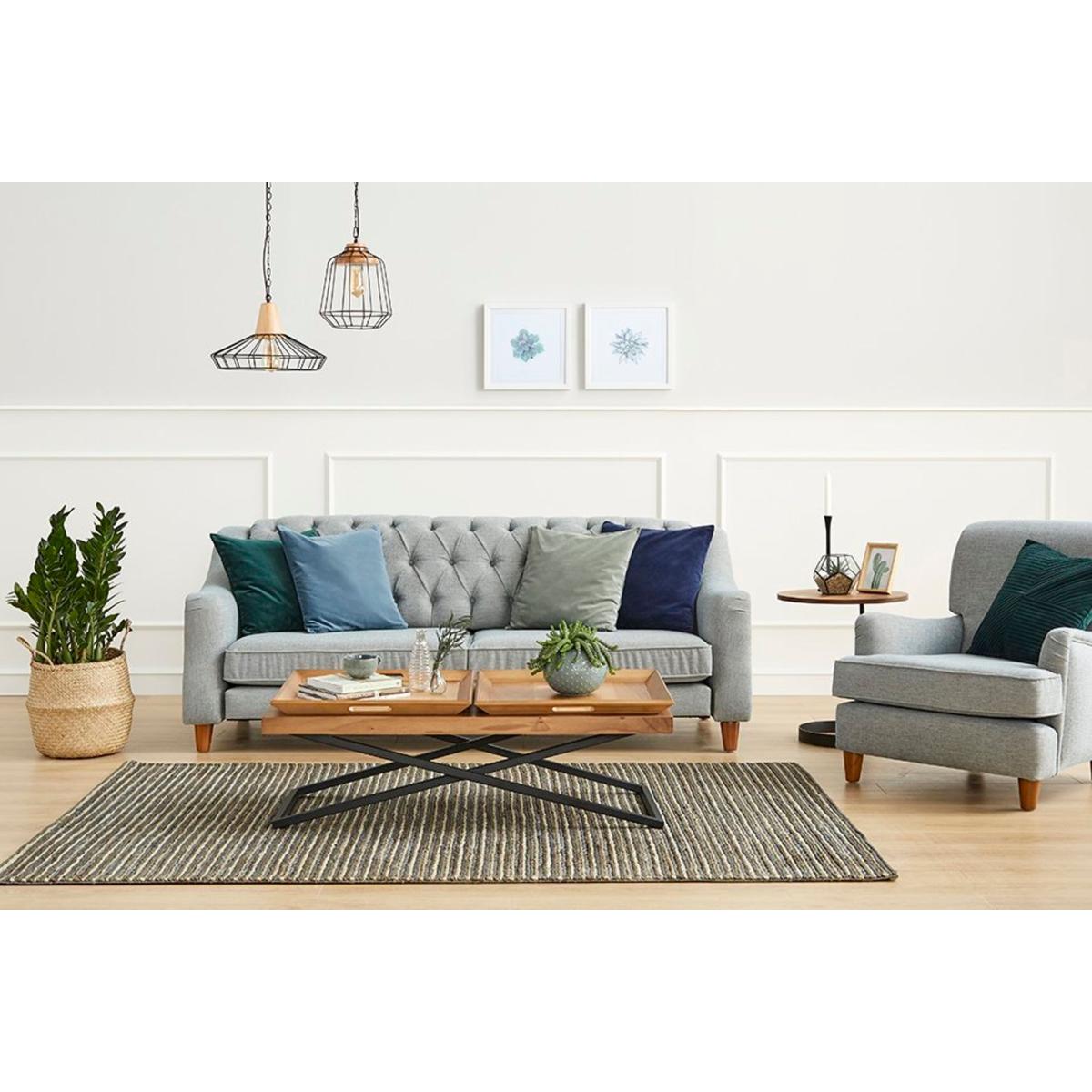 Towly Coffee Table with Trays, Light Wood – image 13