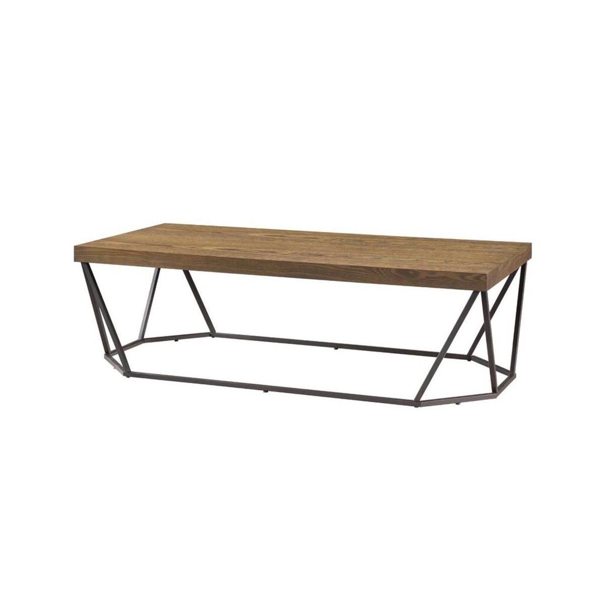 Genix Coffee Table, Black & Light Wood – image 3