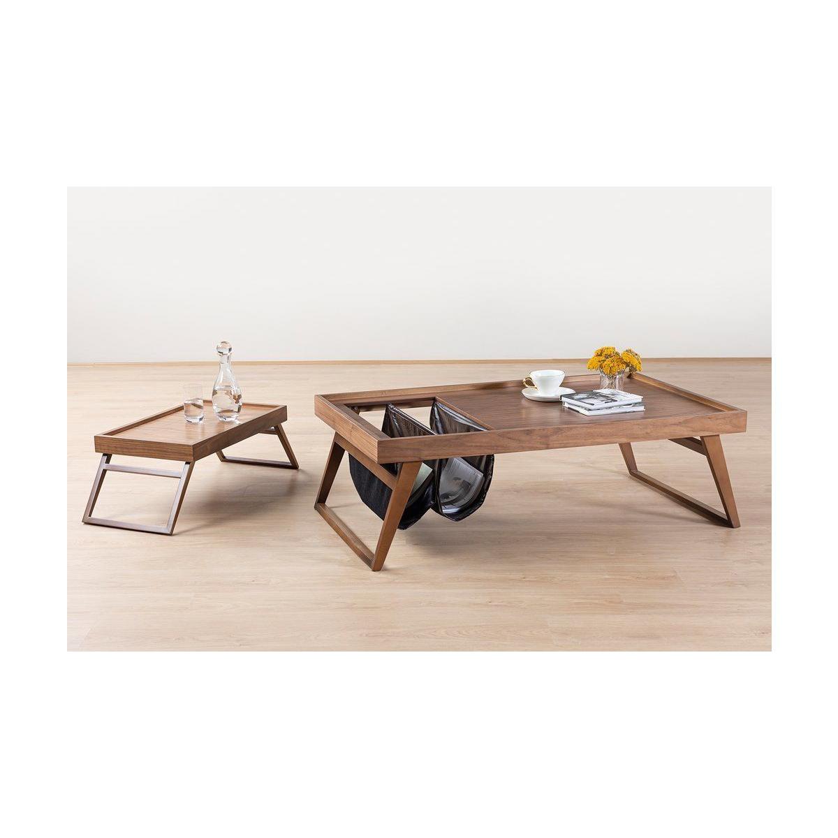 Latex Coffee Table, Dark Wood – image 4