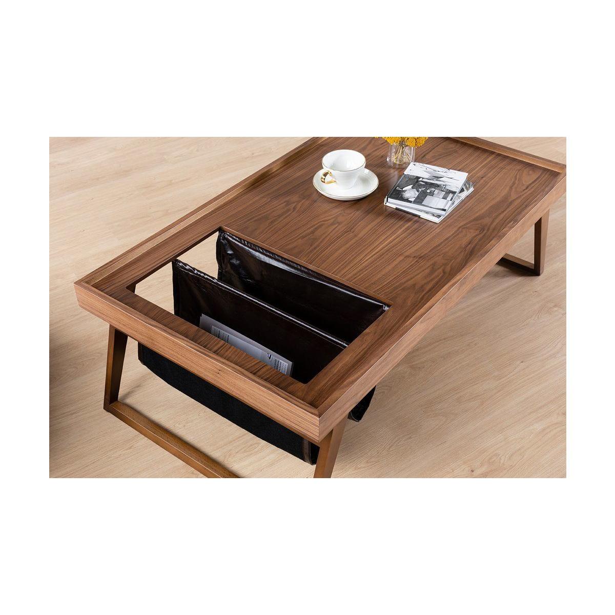 Latex Coffee Table, Dark Wood – image 5
