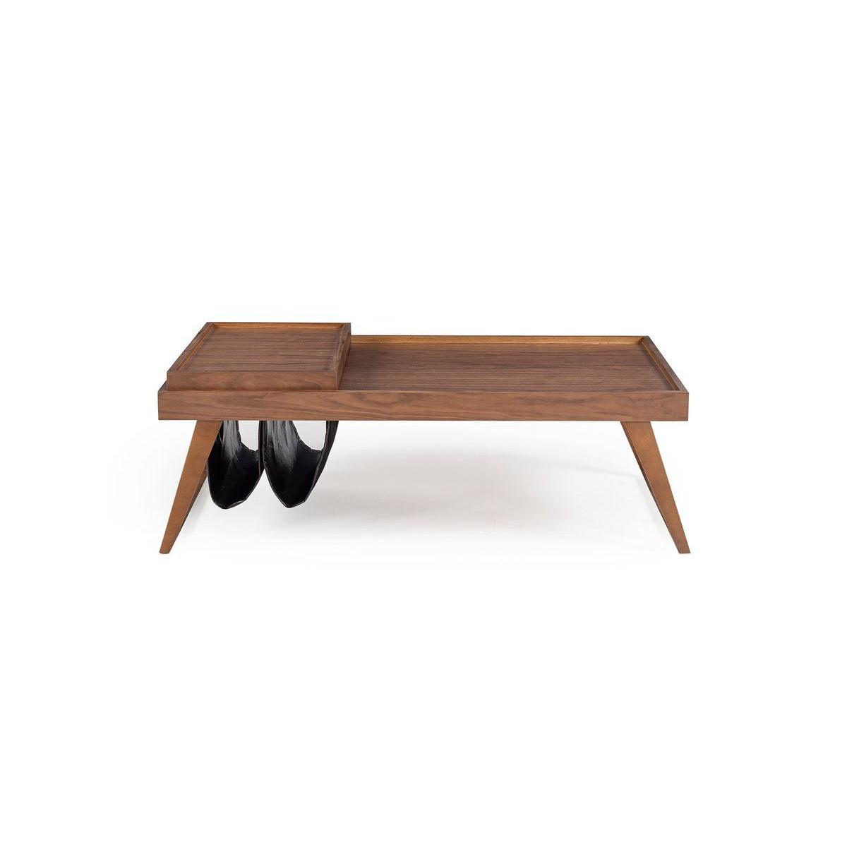 Latex Coffee Table, Dark Wood – image 9