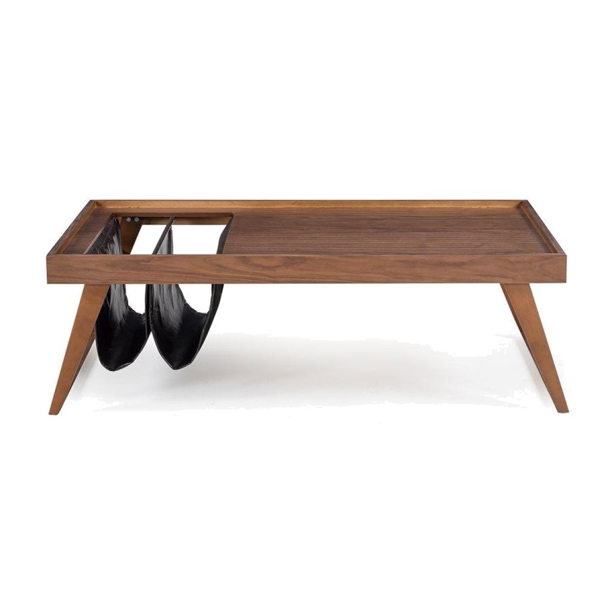 Latex Coffee Table, Dark Wood – image 1