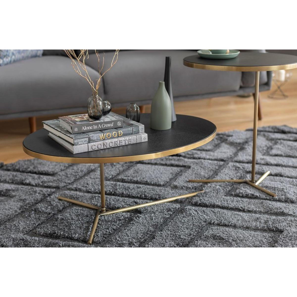 Livorno Duo Coffee Table Set, Black – image 2