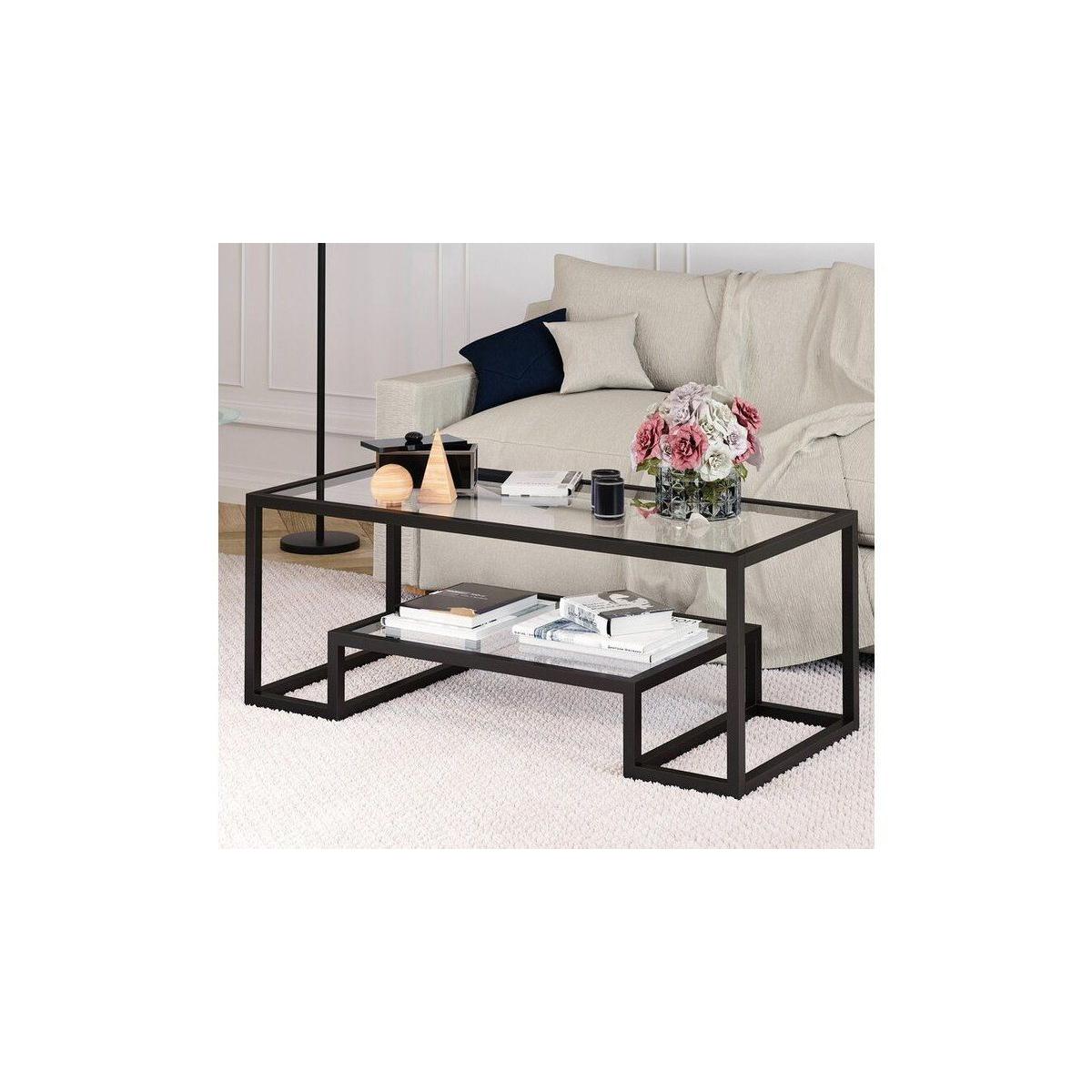Pegged Coffee Table, Black – image 4