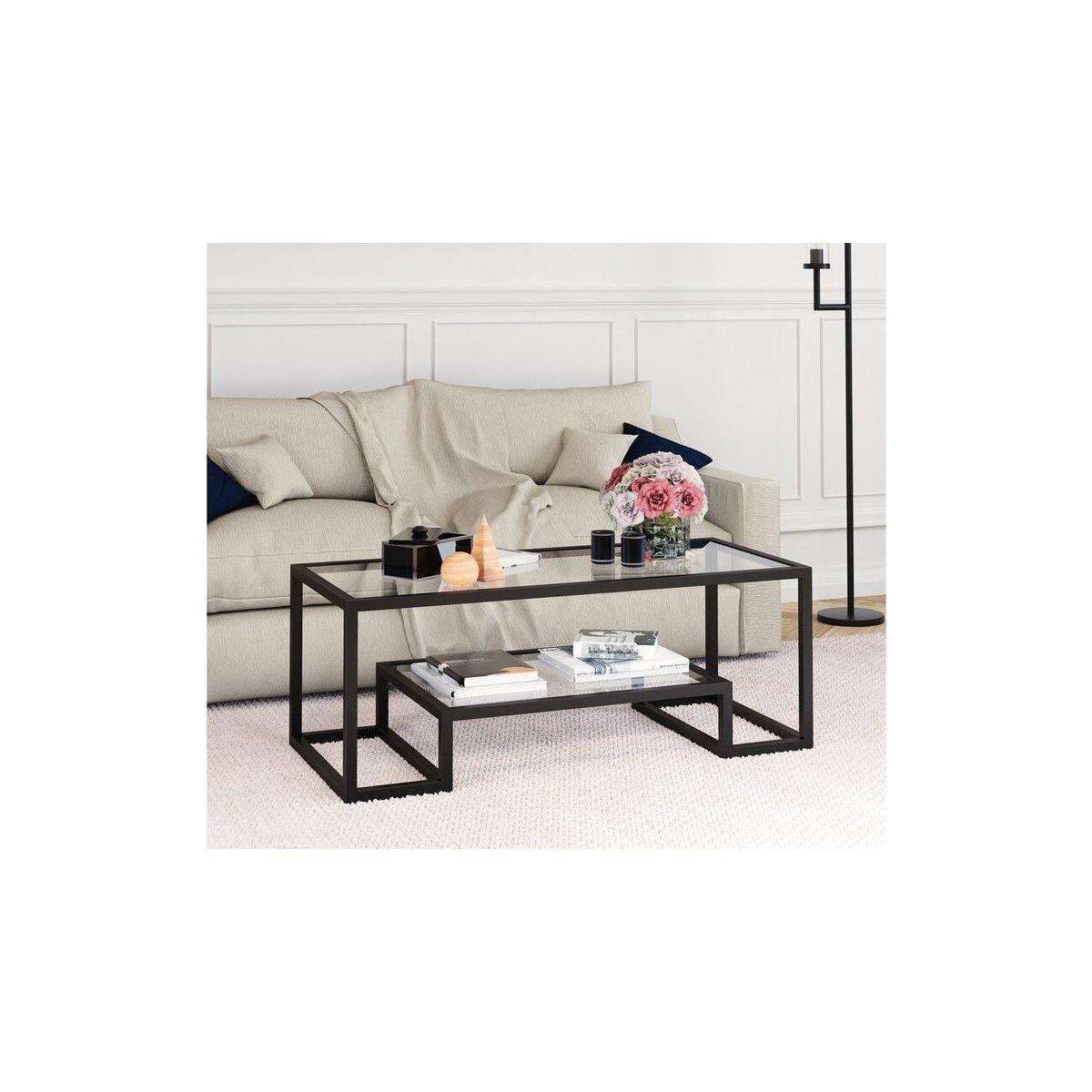 Pegged Coffee Table, Black – image 6