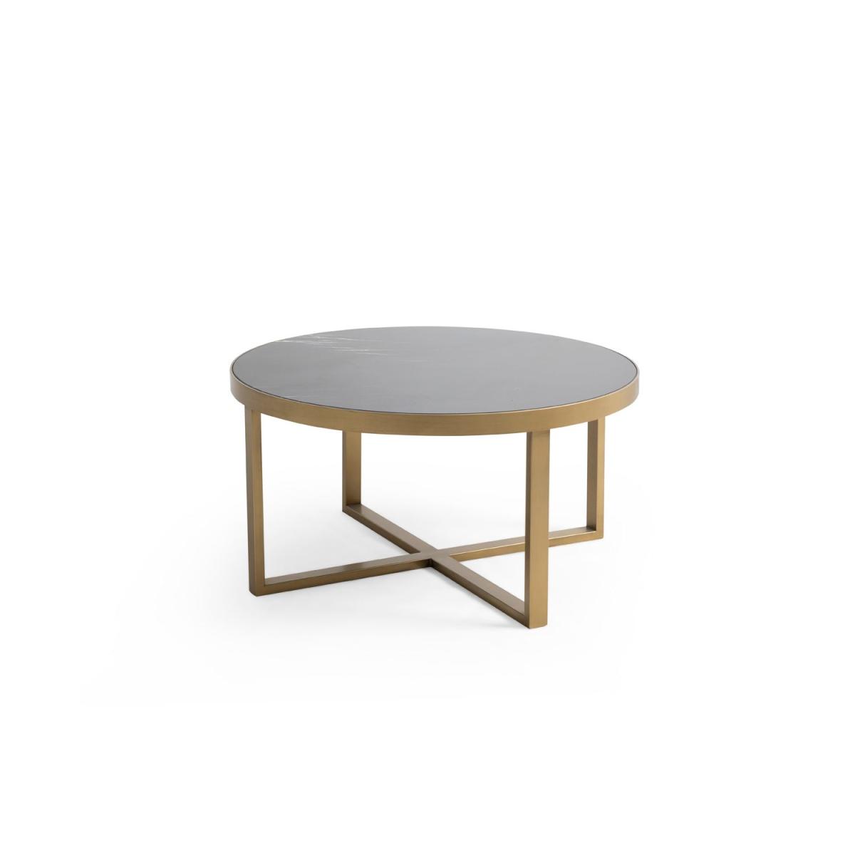 Pro Marble Coffee Table Set, Natural & Black & Grey – image 6