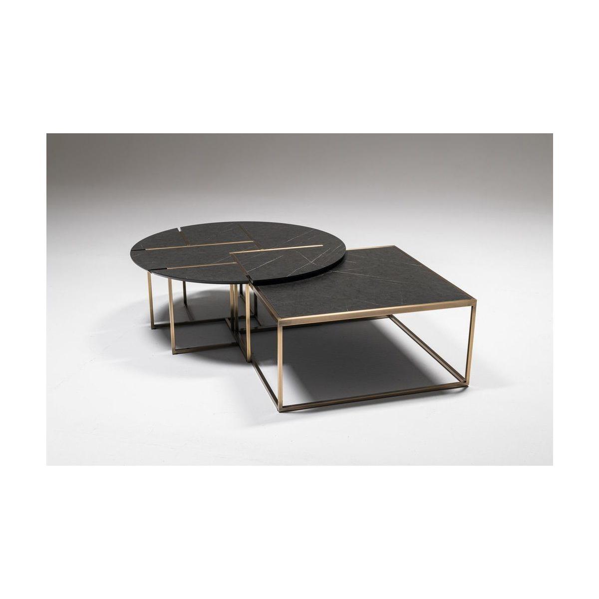 Moon Coffee Table, Black & Gold – image 2