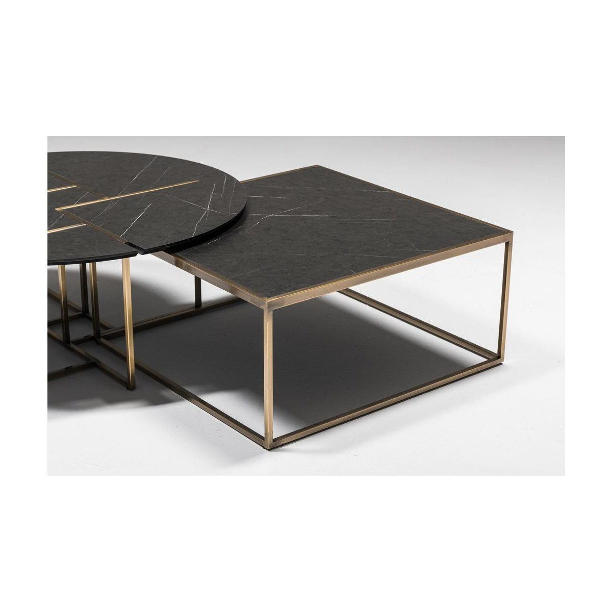Moon Coffee Table, Black & Gold – image 3