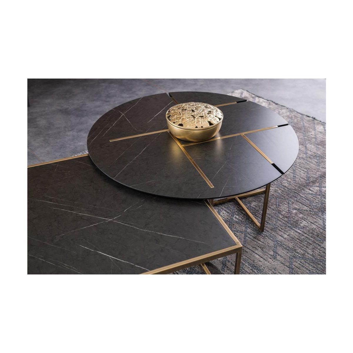 Moon Coffee Table, Black & Gold – image 5