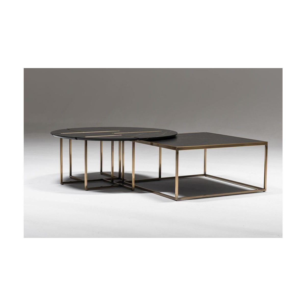 Moon Coffee Table, Black & Gold – image 7
