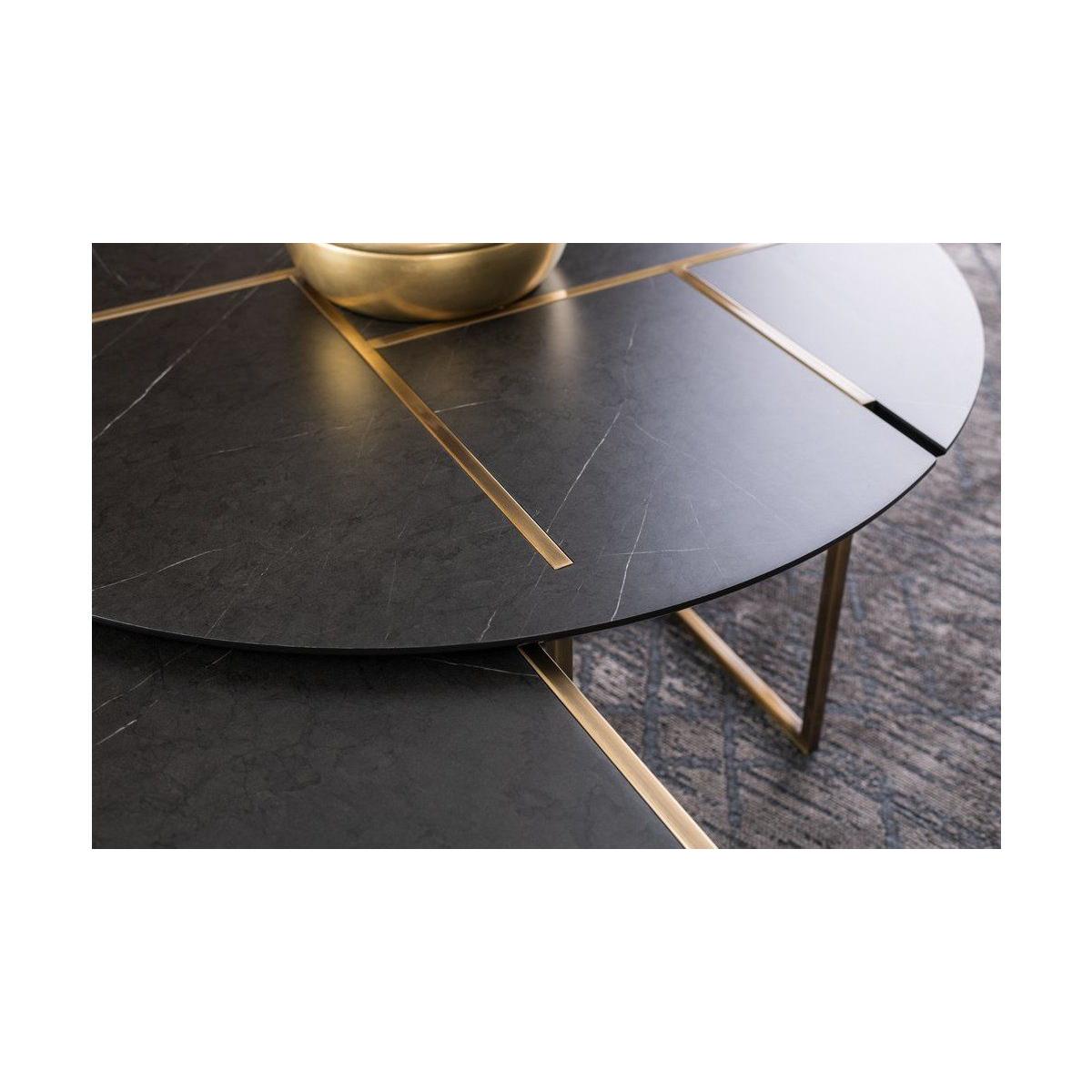 Moon Coffee Table, Black & Gold – image 10