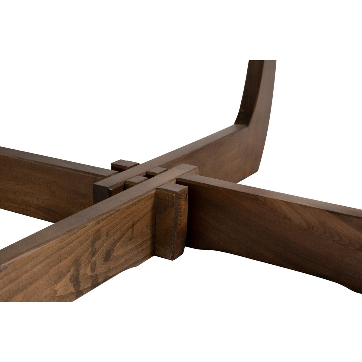Pera Marble Coffee Table, Black & Walnut – image 3