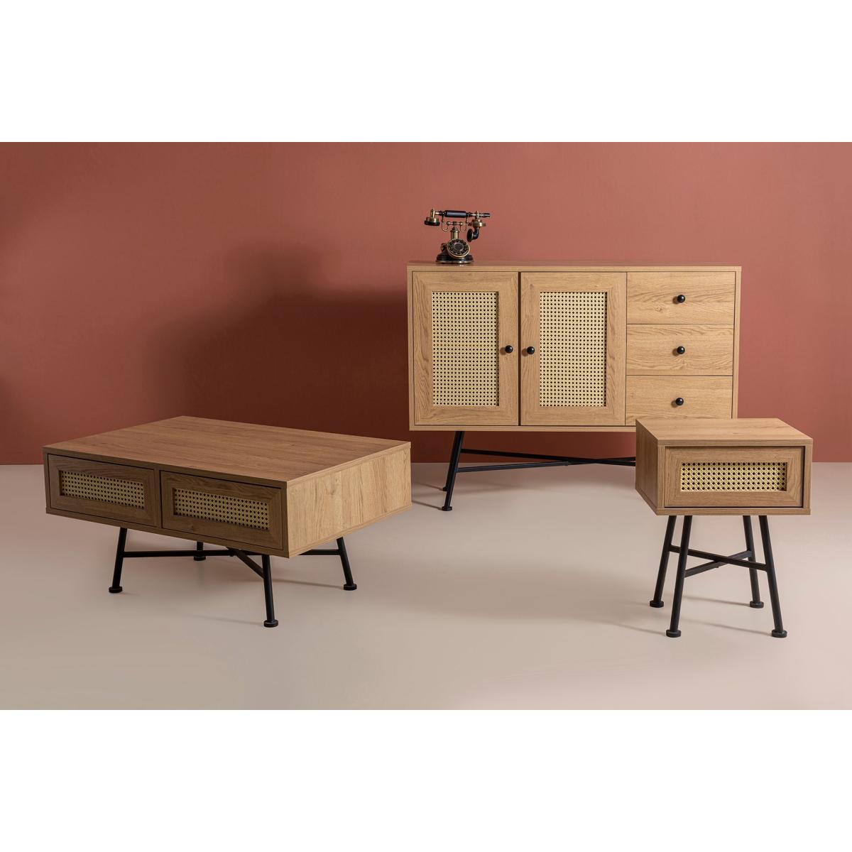 Nala Rattan 2 Drawer Coffee Table – image 14