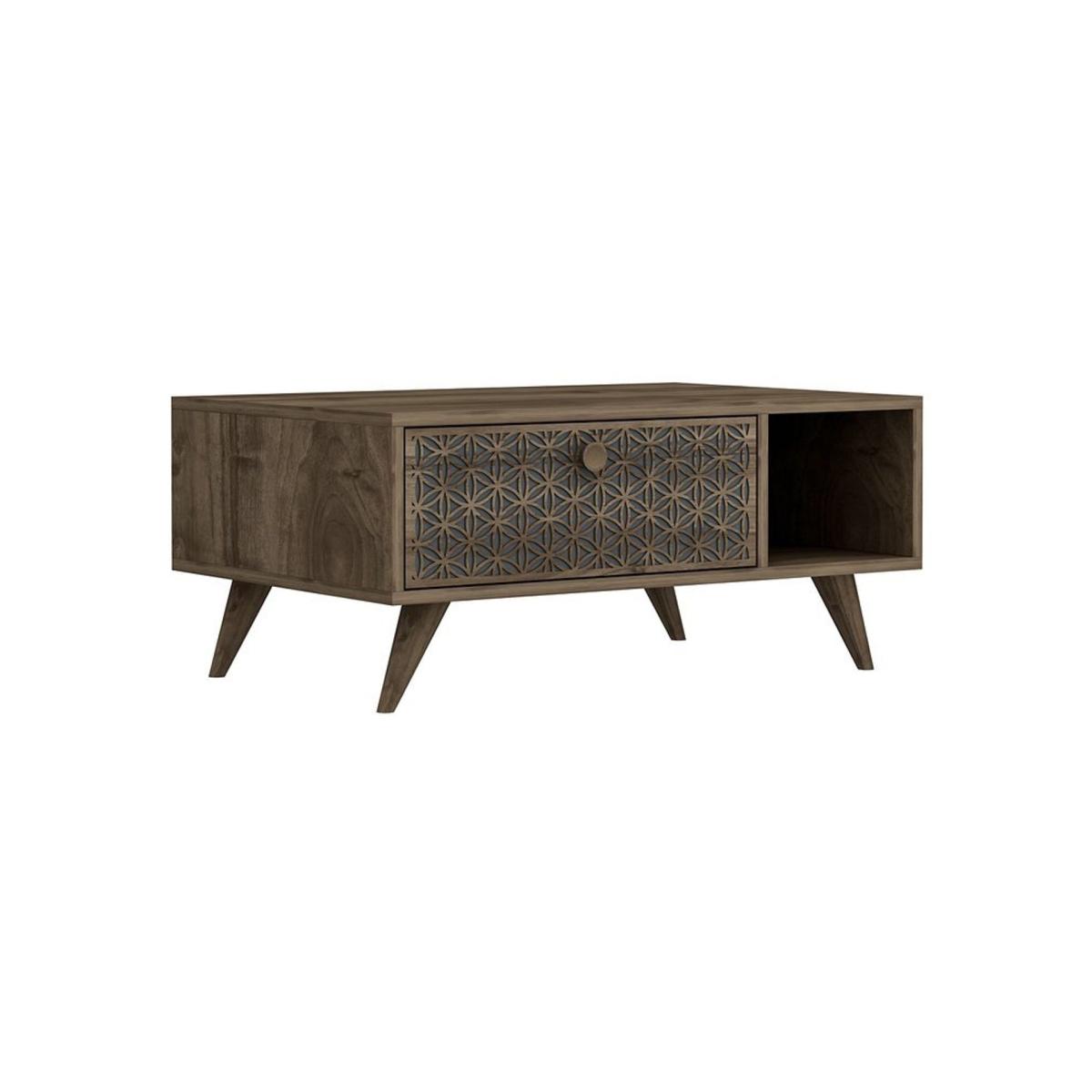 New York Coffee Table, Dark Wood – image 2