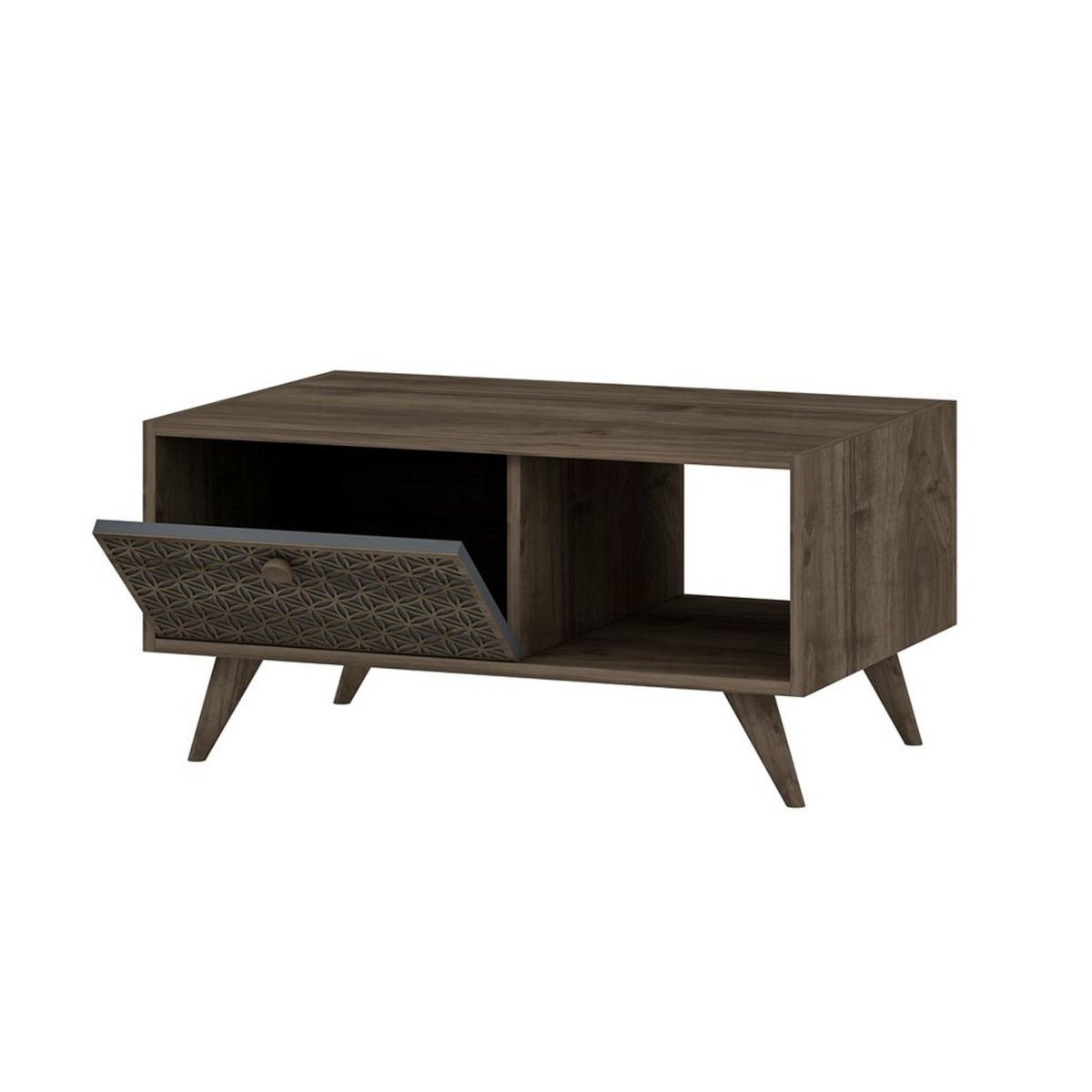New York Coffee Table, Dark Wood – image 3