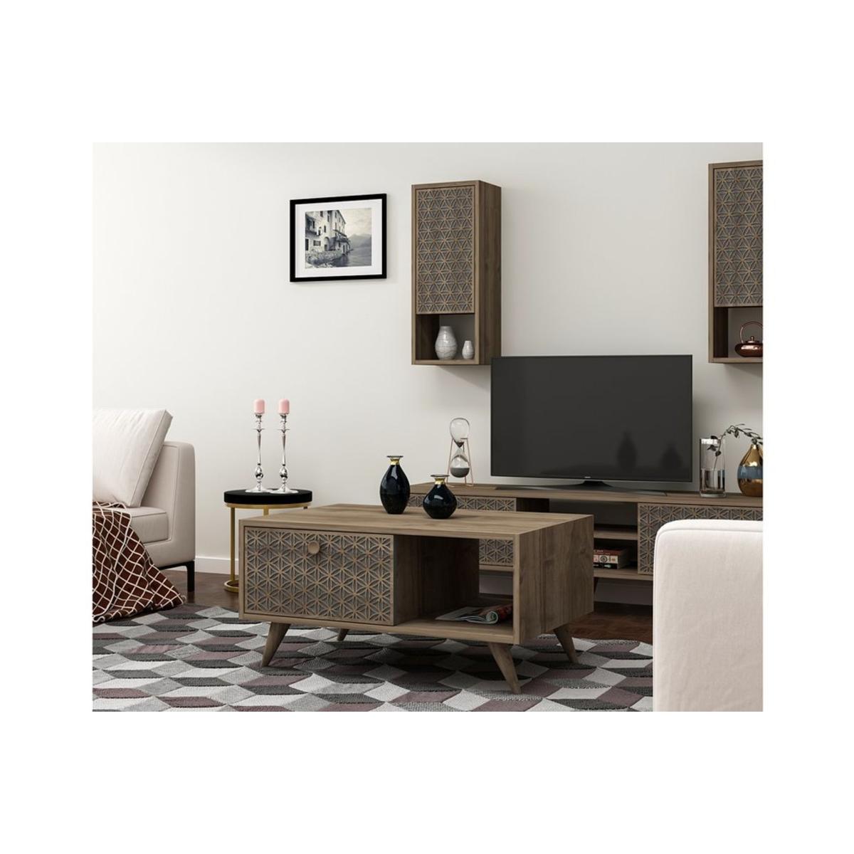 New York Coffee Table, Dark Wood – image 6