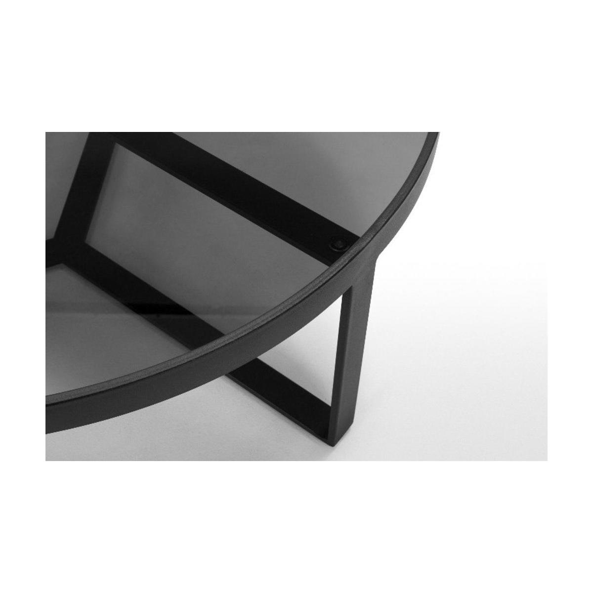 Lia Round Coffee Table, Black – image 3
