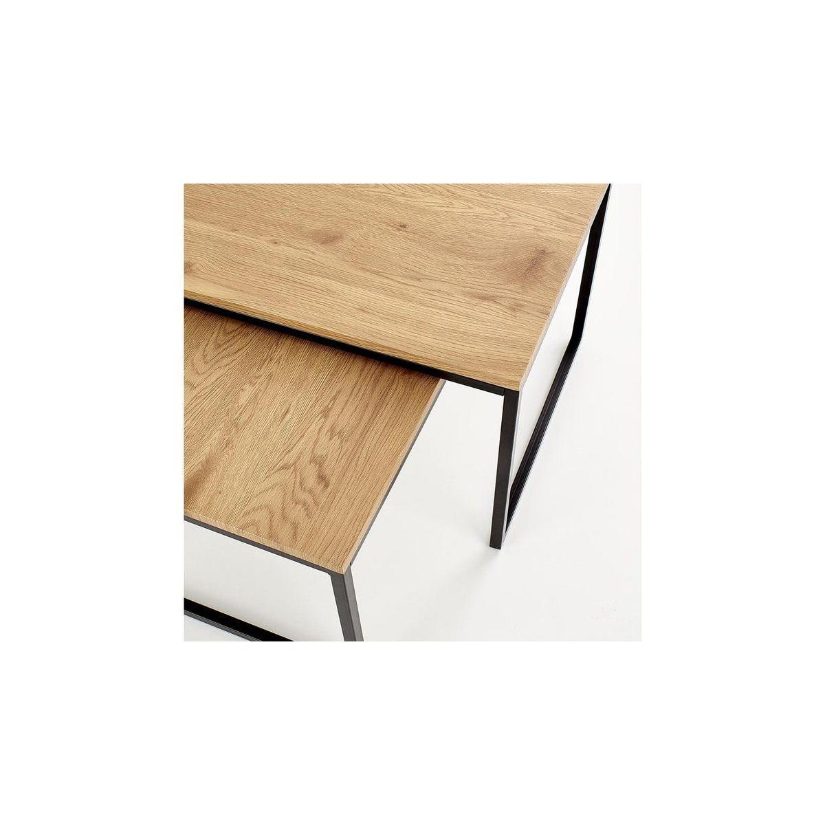 Sabrosa Coffee Table, Black & Light Wood – image 3