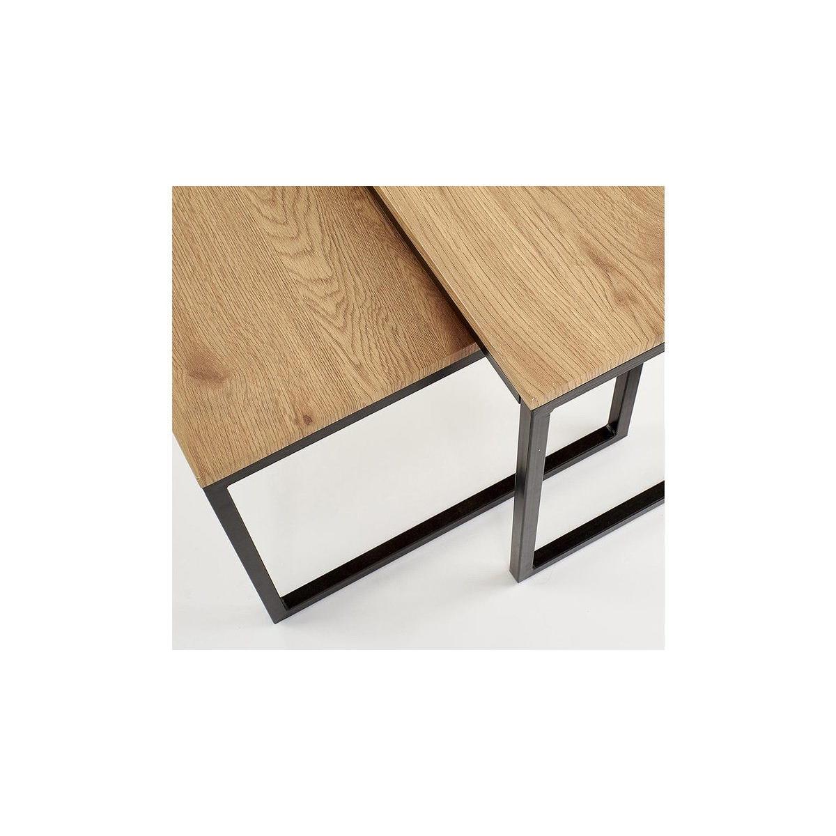 Sabrosa Coffee Table, Black & Light Wood – image 4