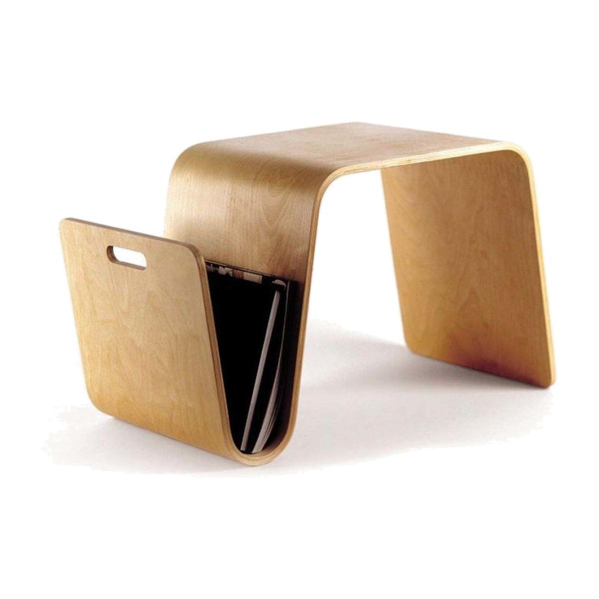 Wave Wooden Coffee Table, Brown – image 1
