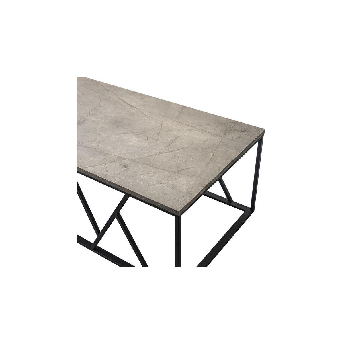 Lucas Coffee Table, Grey & Black – image 2