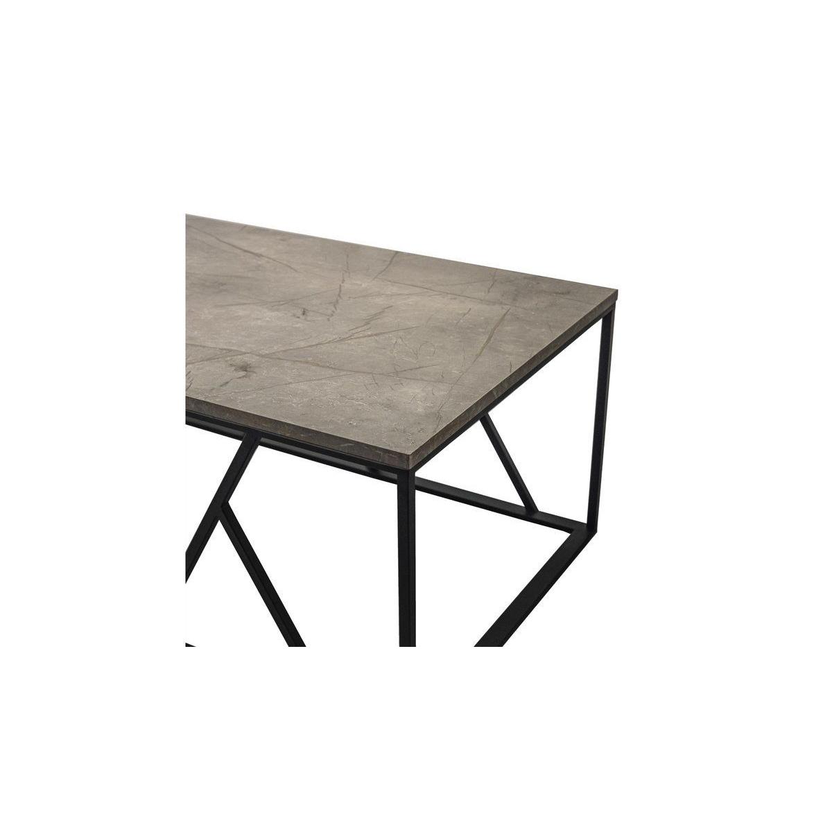 Lucas Coffee Table, Grey & Black – image 3
