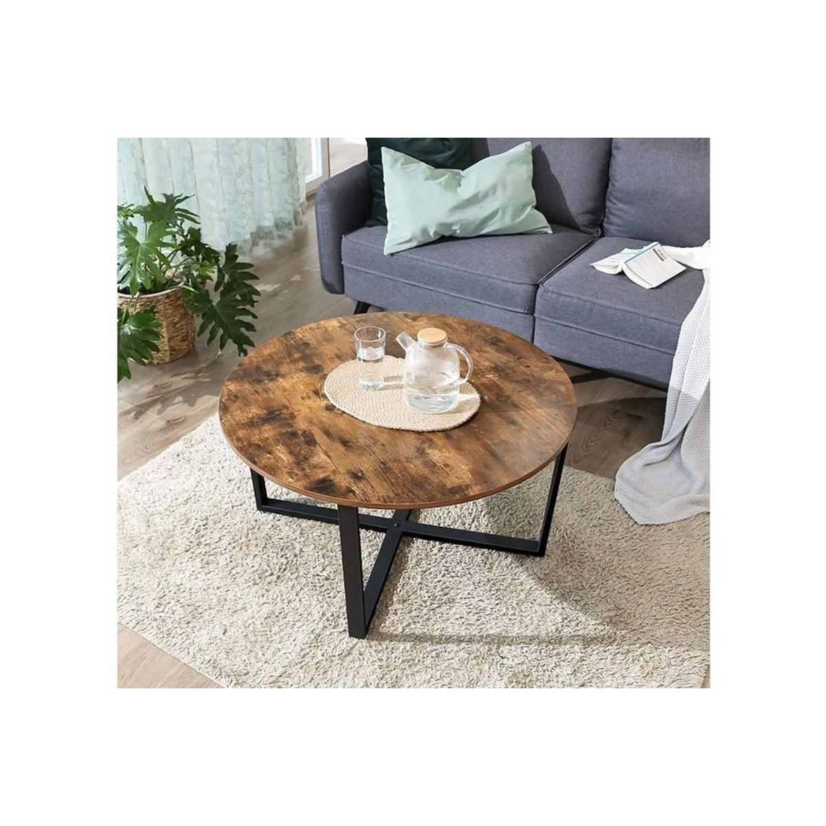 Krax Coffee Table, Dark Wood & Black – image 3