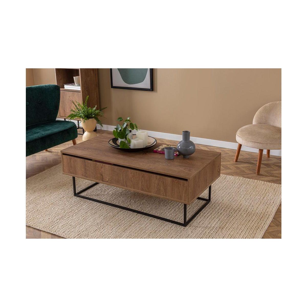 New Laxus Smart Coffee Table, Dark Wood – image 2
