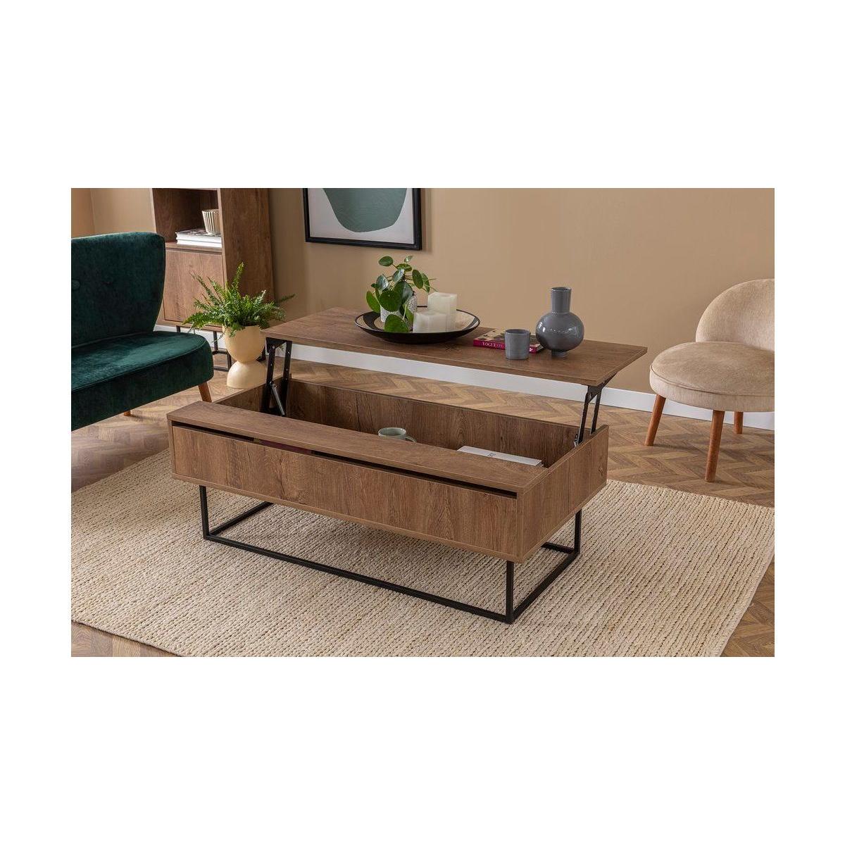 New Laxus Smart Coffee Table, Dark Wood – image 3