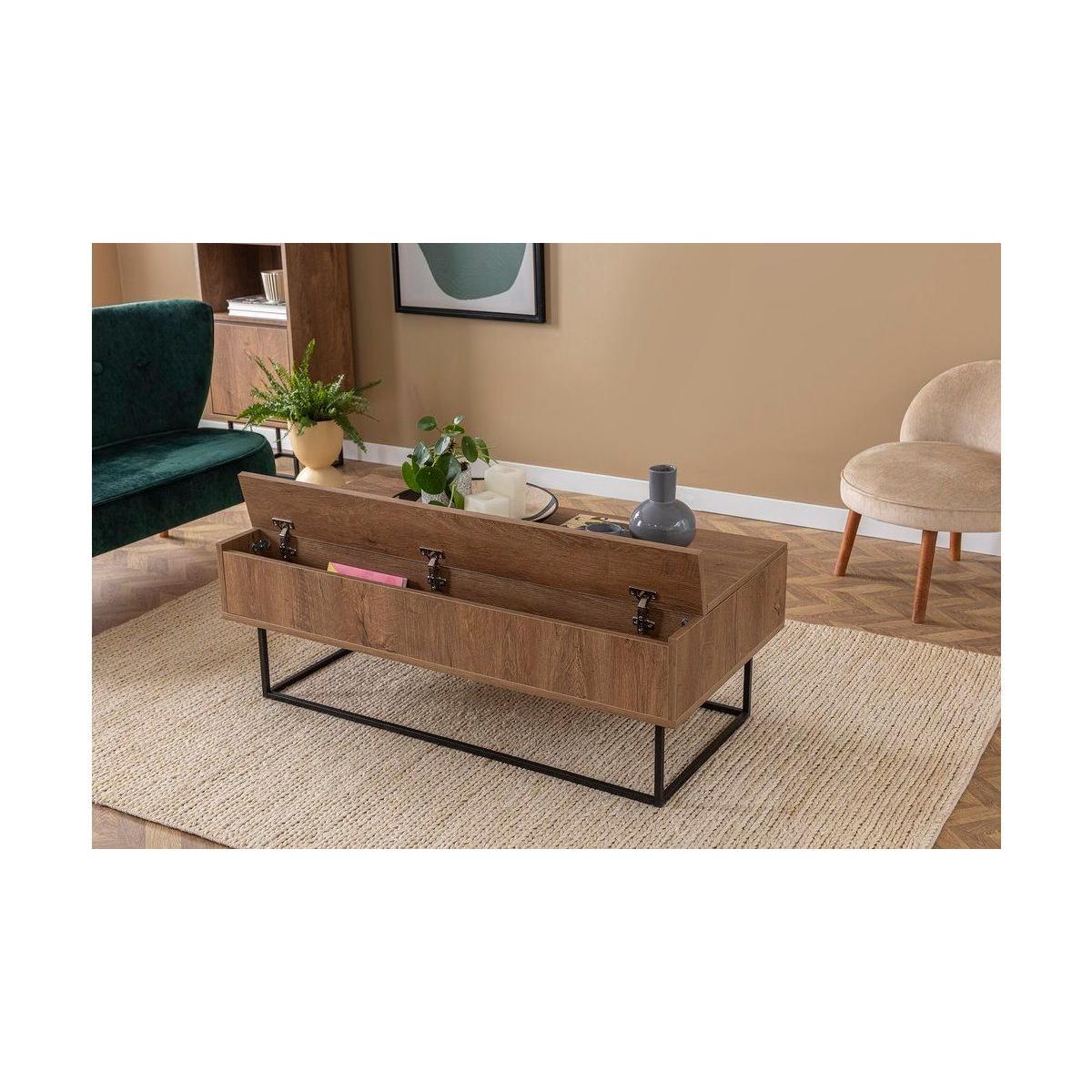 New Laxus Smart Coffee Table, Dark Wood – image 4