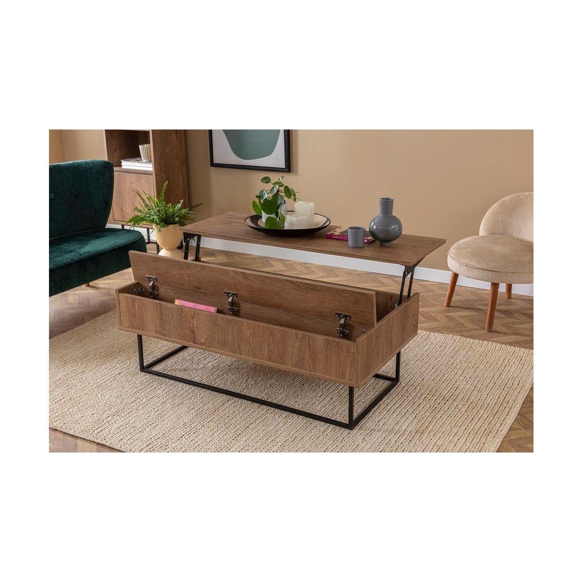New Laxus Smart Coffee Table, Dark Wood – image 7